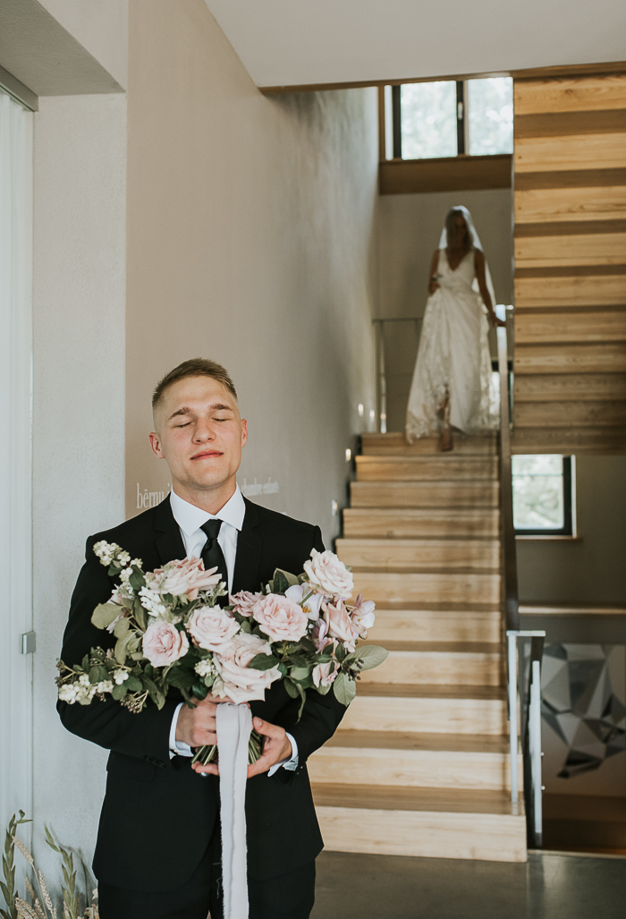 Intimate Blush and Gold Wedding at Annas Hotel Junebug Weddings