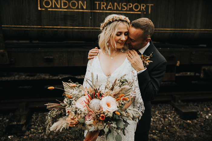 Retro Wedding at the Buckinghamshire Railway Centre *