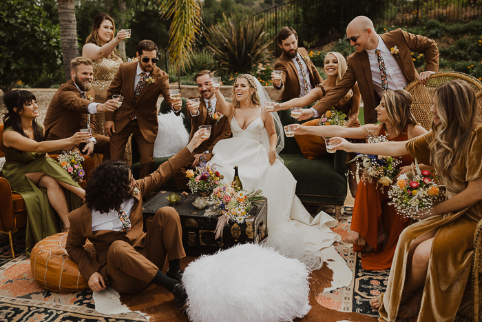 This Funky 70s Inspired Wedding is a Modern Blast From the Past