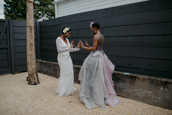 Alexandra Daddario Wore Danielle Frankel for Her Laid-Back Wedding in New  Orleans