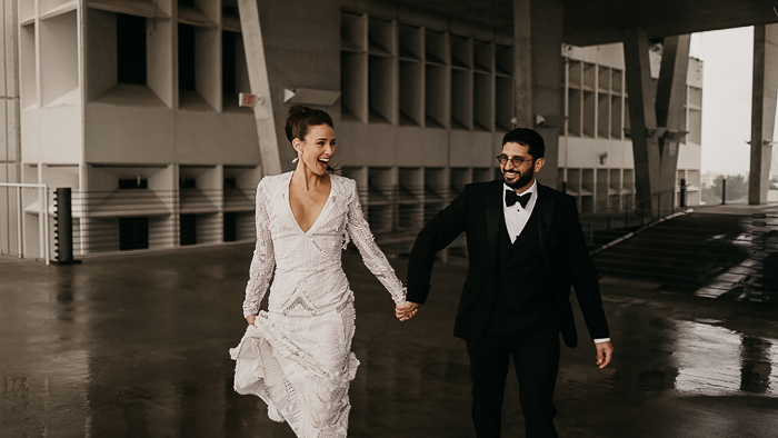 Miami Glam Parking Garage Wedding at 1111 Lincoln Rd *