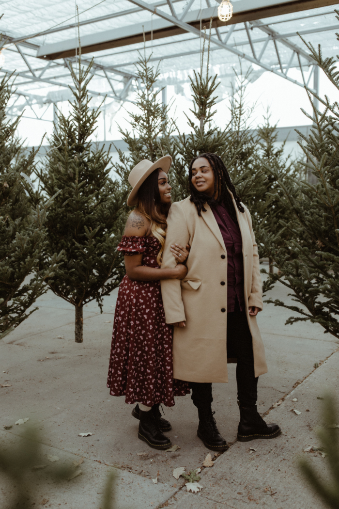 winter bridal luncheon attire