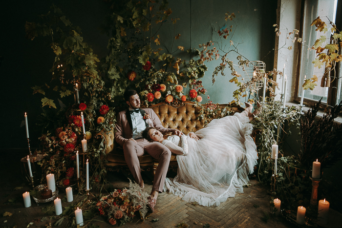 This European Fall Wedding Blends Boho and Feminine Styles *