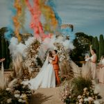 Colorful and Opulent Castell de Sant Marcal Wedding