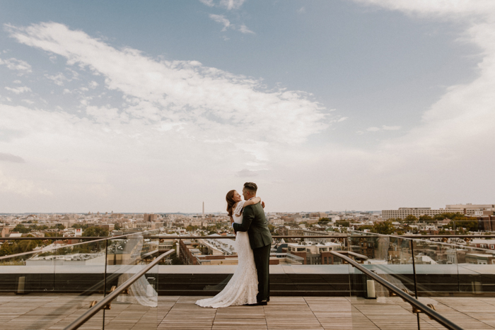 Charming Rooftop Wedding at The Line DC *