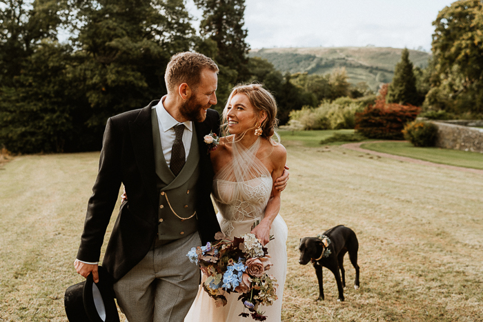 Eclectic Glam Welsh Wedding at Plas Dinam Country House *