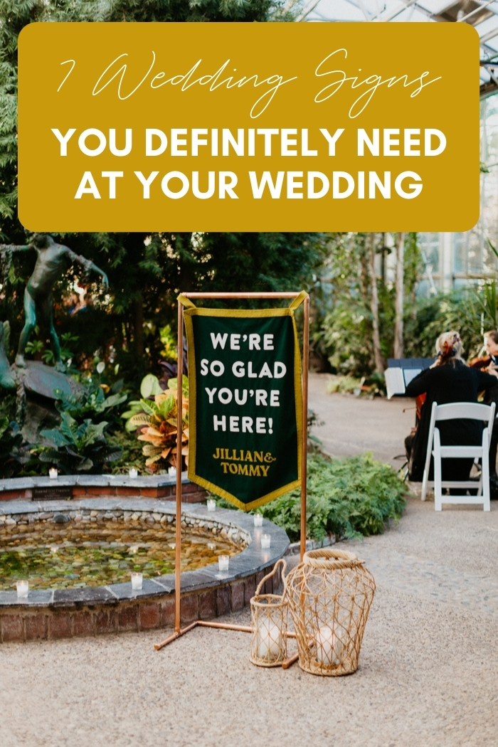 Signs Needed For Wedding Reception