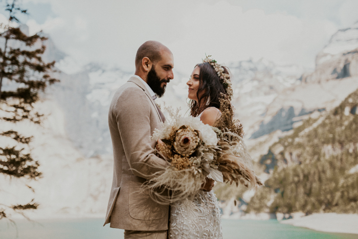 Picturesque Neutral Palette Elopement’s Incredible View *