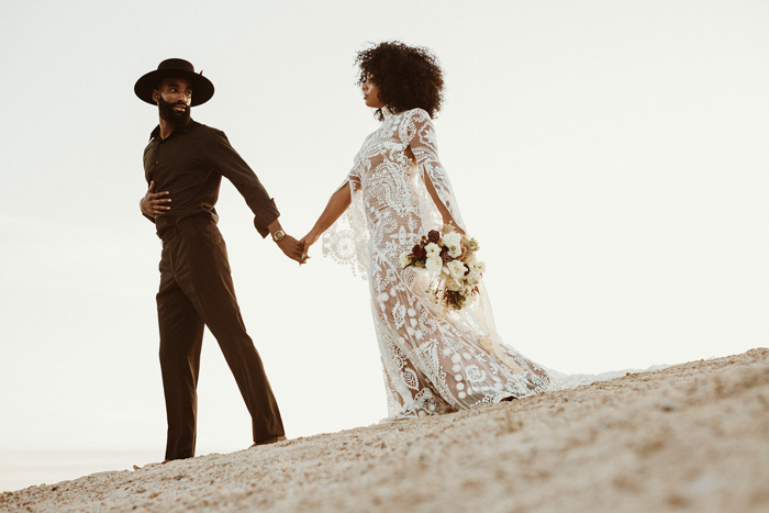 Desert Glam Moroccan Styled Elopement in Rhode Island *