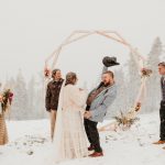 Snowy Fall Festival-Themed Wedding at Mt. Ashland Ski Area