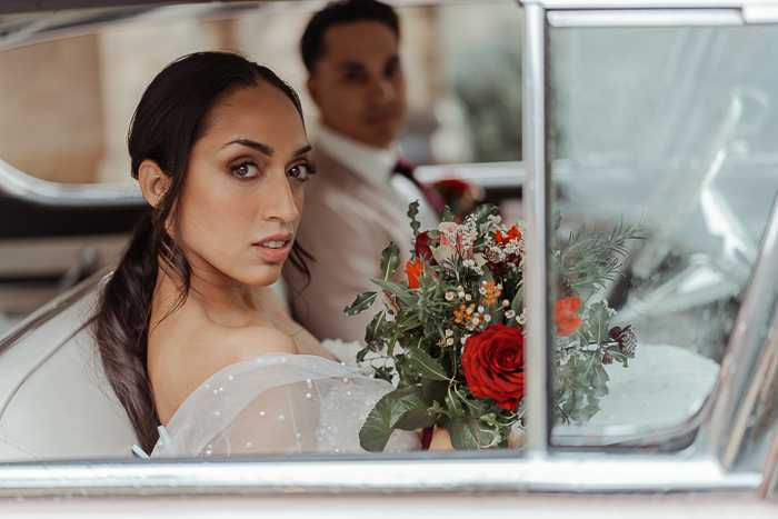 Bold And Modern Valentine’s Day Micro Wedding Inspiration *