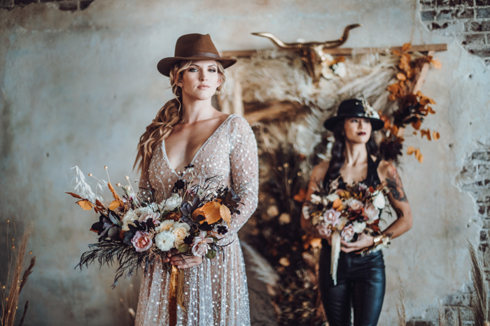 Edgy Luxe- Dark And Moody Wedding Styling ⋆ Unconventional Wedding