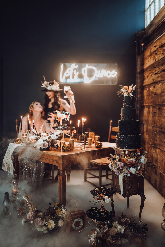 Dark And Moody Western Elegance Wedding Inspiration Shoot Junebug