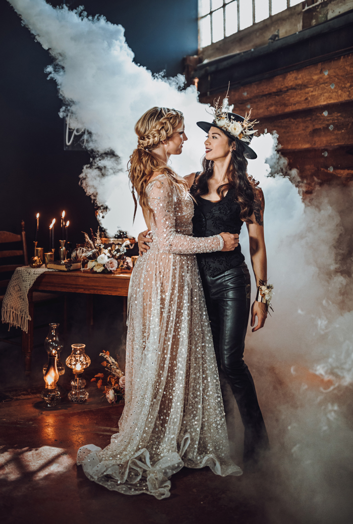 Dark And Moody Western Elegance Wedding Inspiration Shoot Junebug