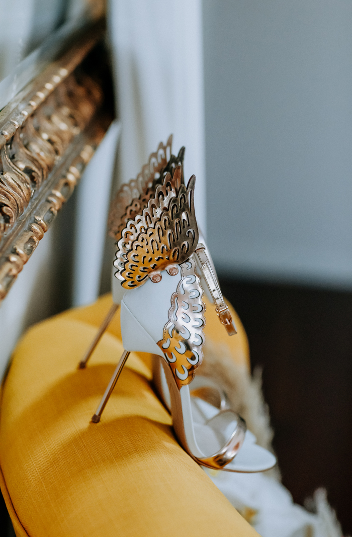 This Groom's Custom Floral Jacket Paired Perfectly With The Couple's  Moody-Inspired Decor and Color Palette