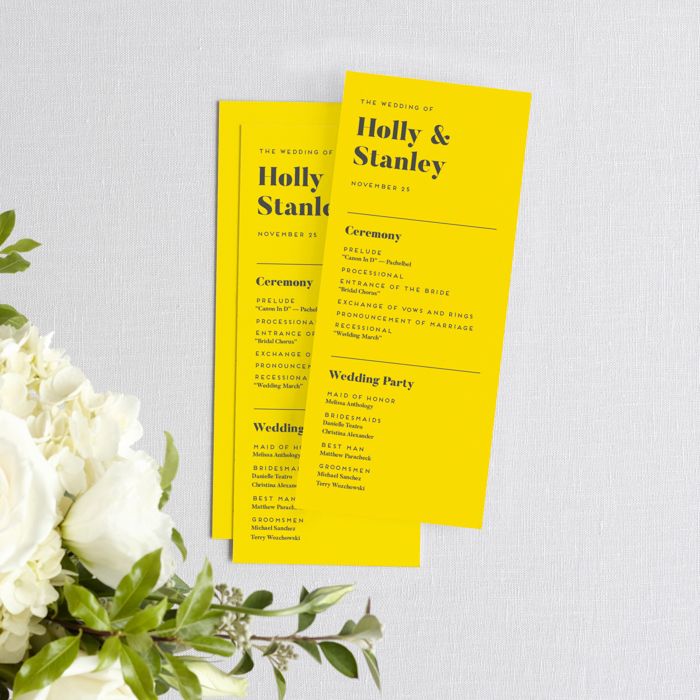 illuminating wedding stationery