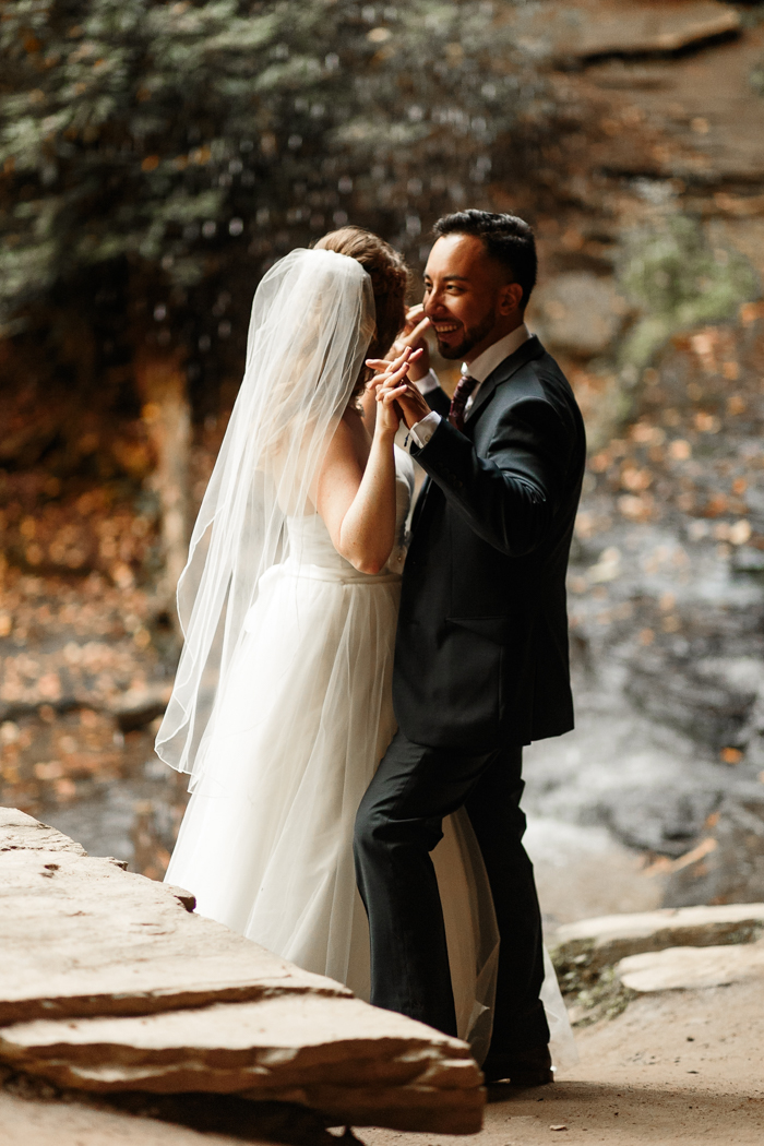 Moore's cove falls wedding first dance