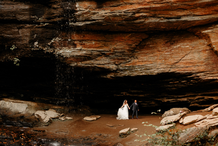 Naturally Stunning Moore Cove Falls Wedding *