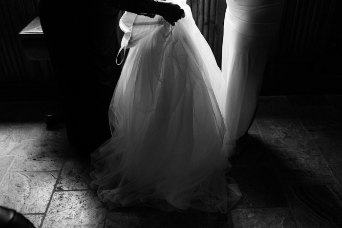 wedding gown getting ready shot