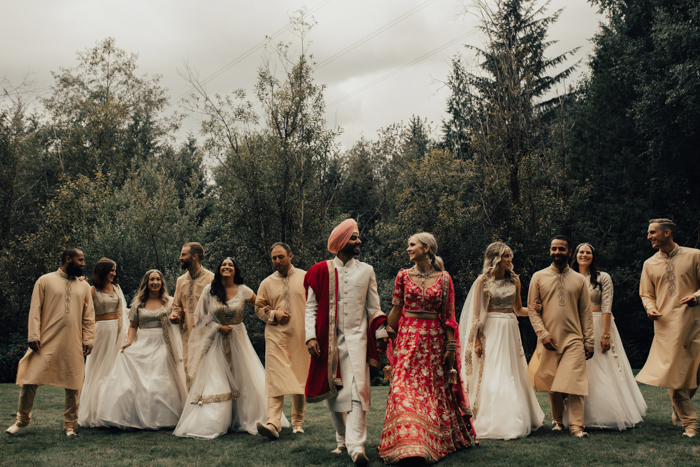 Dazzling Multicultural Western And Sikh Wedding Celebration *