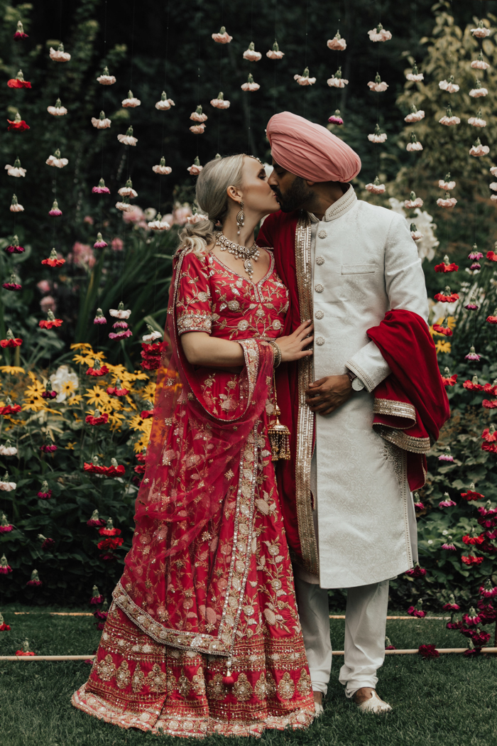 Dazzling Multicultural Western And Sikh Wedding Celebration