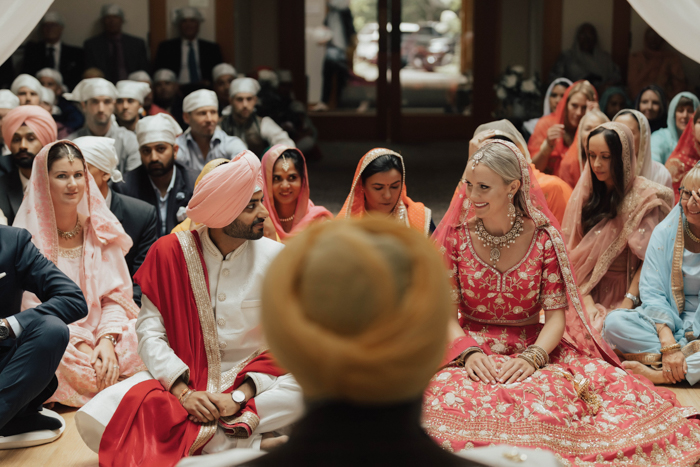 Dazzling Multicultural Western And Sikh Wedding Celebration