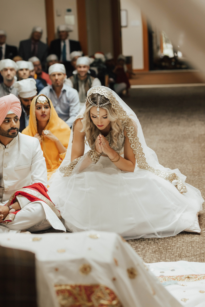 Dazzling Multicultural Western And Sikh Wedding Celebration Junebug
