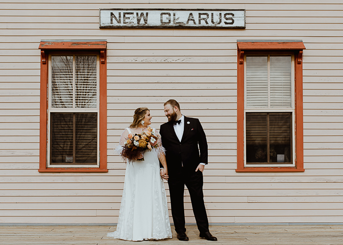 Wes Anderson Inspired Wedding With A Unique Color Palette Junebug Weddings