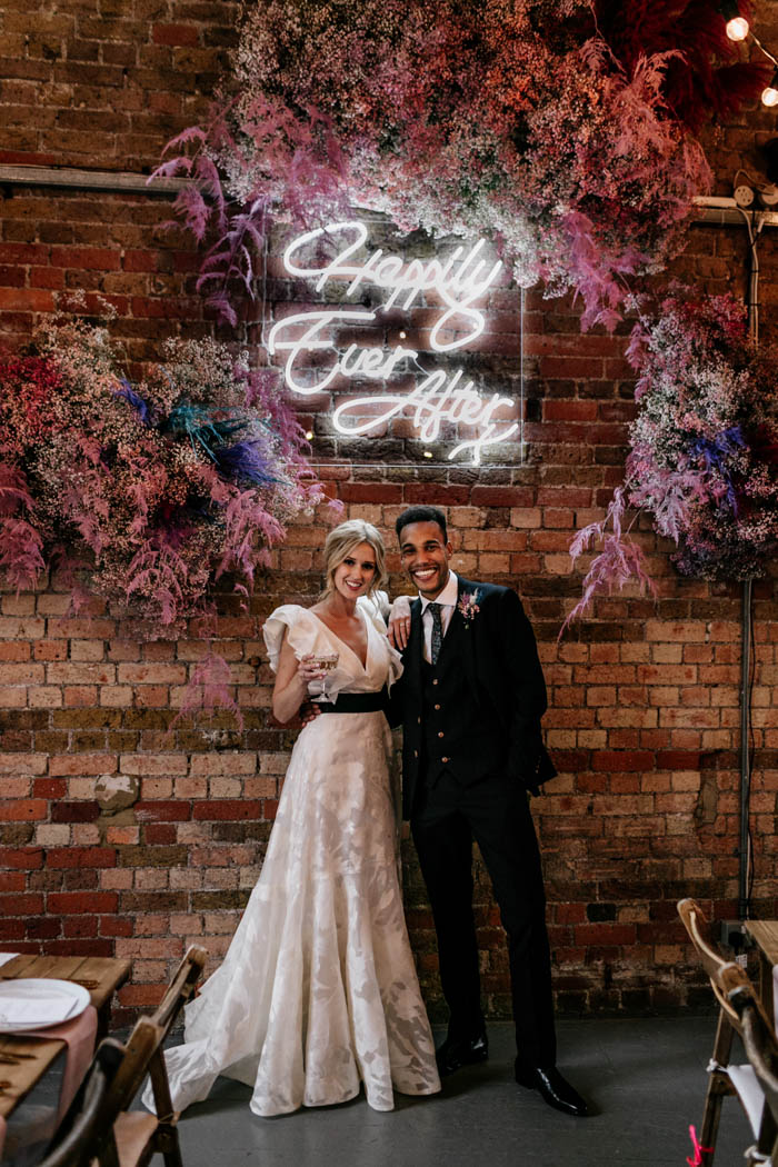 Cool Colorful And Absolutely Luxurious Industrial Wedding Celebration   Cool Colorful Luxurious Industrial Wedding 28 