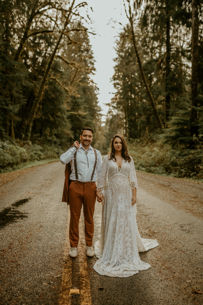 A Pacific Northwest Rainforest Elopement With A Colorful Suit And Lots ...