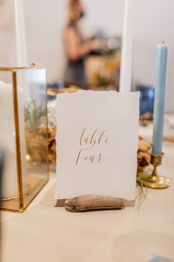 black sand beach wedding table inspiration