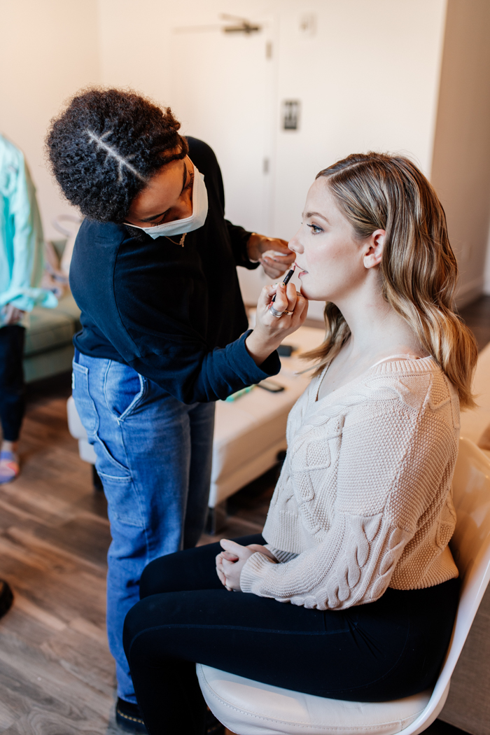 bridal makeup prep