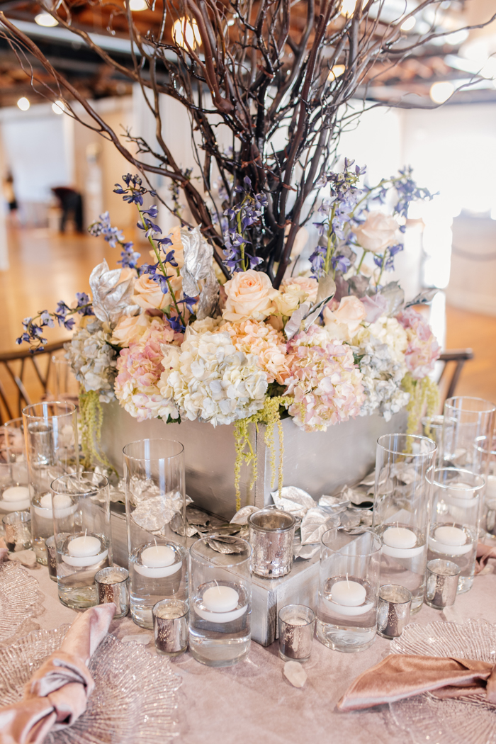 floral tablescape