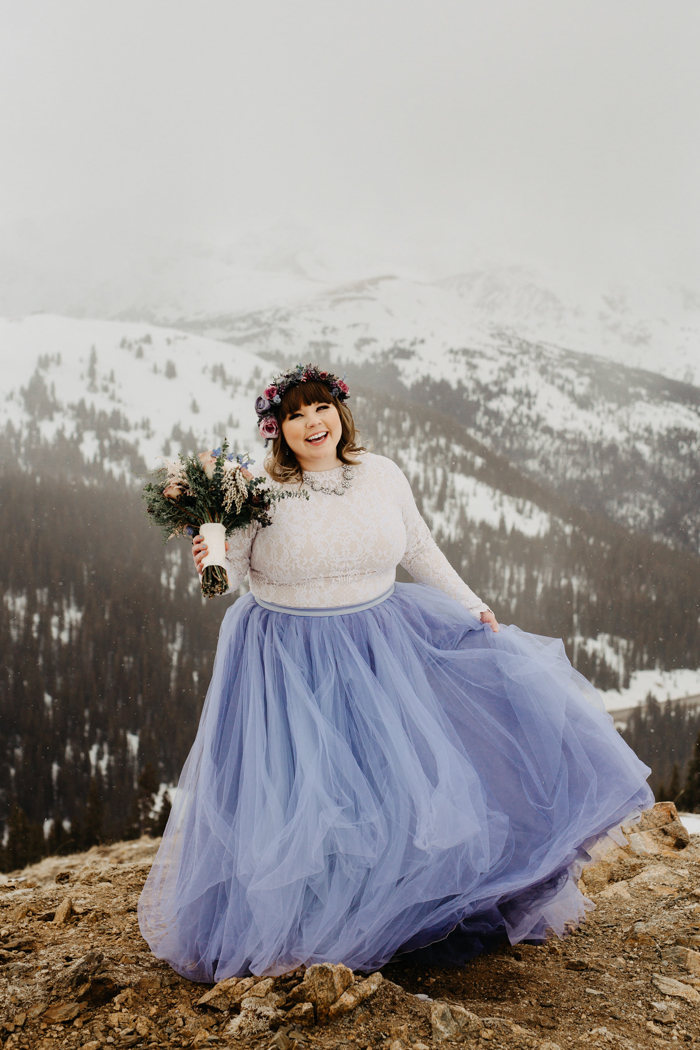 8 Non-White Wedding Dresses | Junebug Weddings