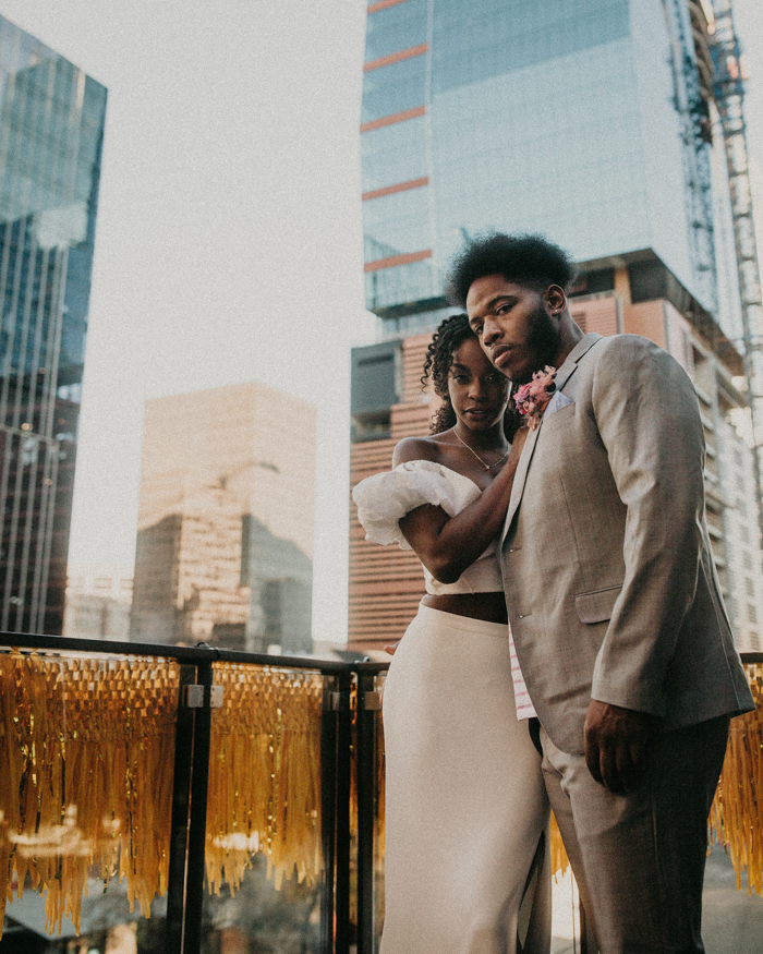 90s Wedding Inspiration Shoot at The Riley Building in Austin, TX