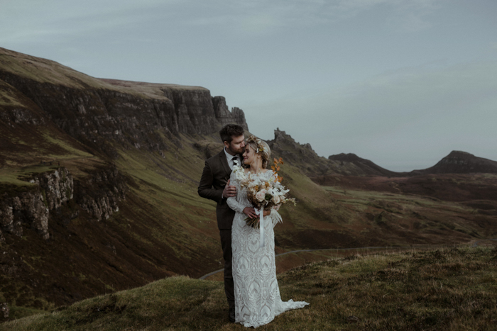 Gorgeous Mountain Range Isle of Skye Elopement *