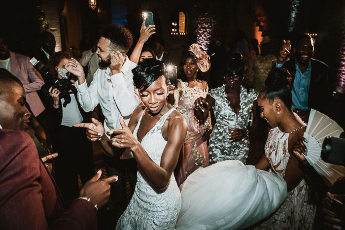 Tuscan Castle Wedding Complete With Rain Showers | Junebug Weddings