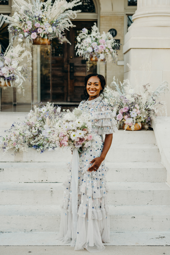 All white shop wedding outfit