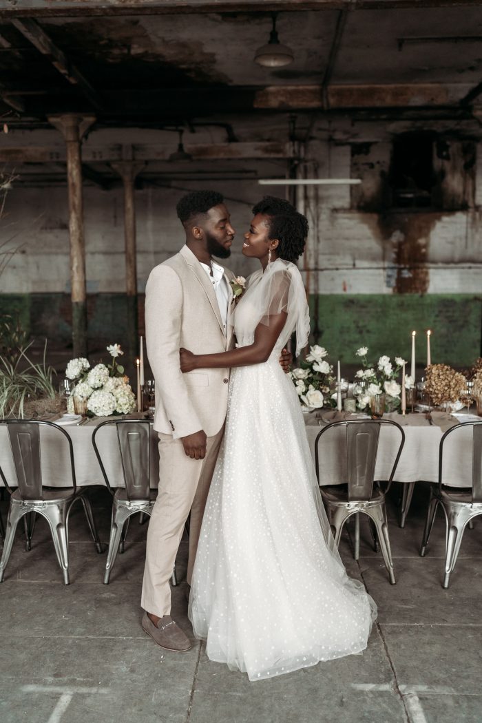 High-End Industrial Styled Wedding Shoot | Junebug Weddings