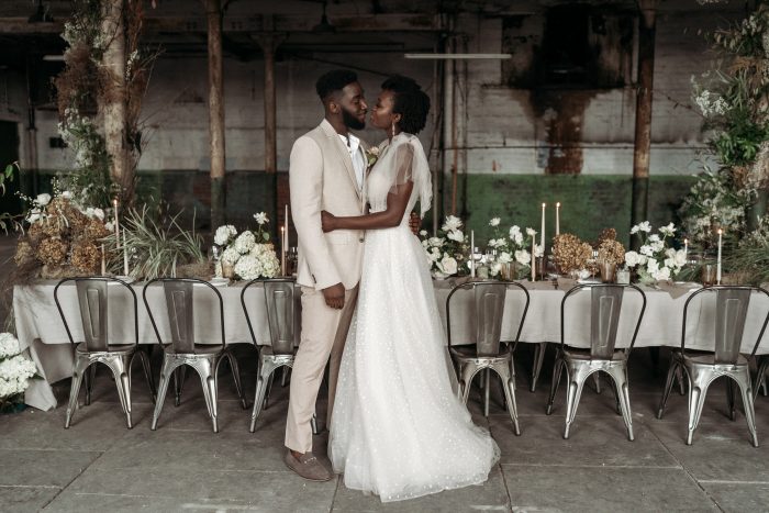 industrial wedding Junebug Weddings