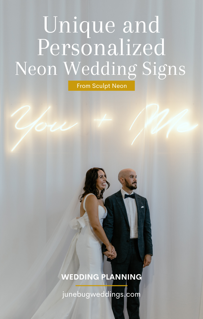 couple with neon sign graphic