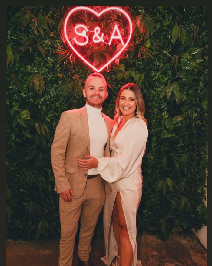 heart shaped neon sign for couple