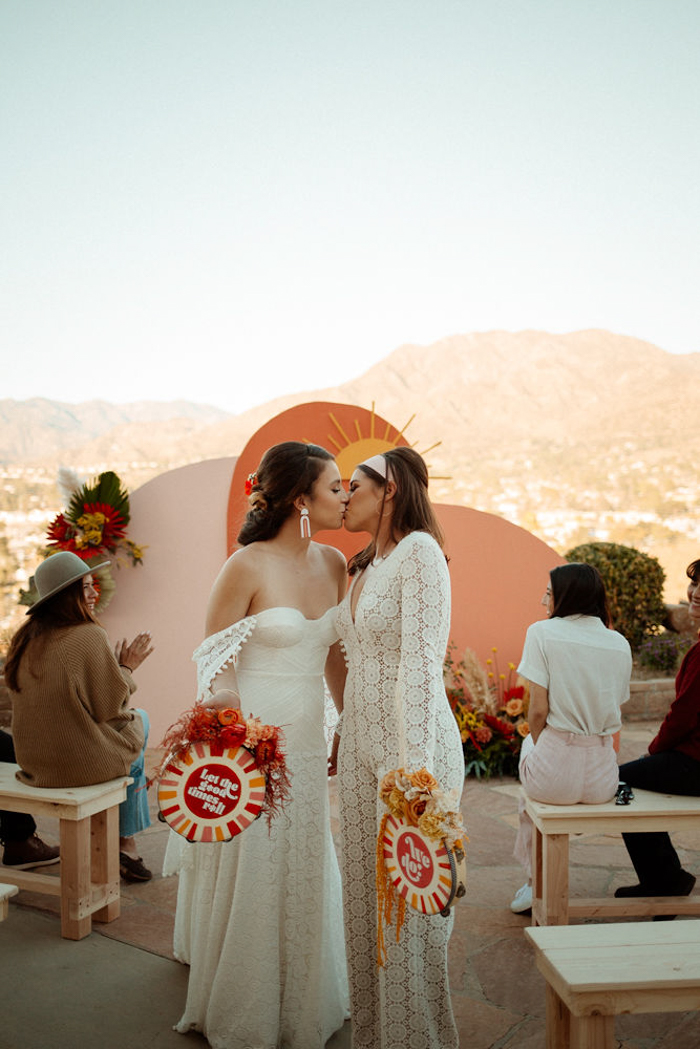 60s store style wedding