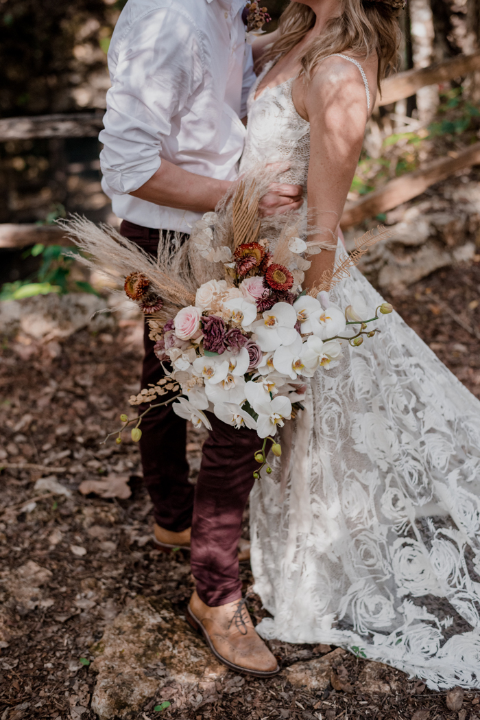 Intimate and Mystical Cenote Wedding | Junebug Weddings