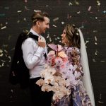 Uniquely Gorgeous And Colorful Altar Electric Micro Wedding