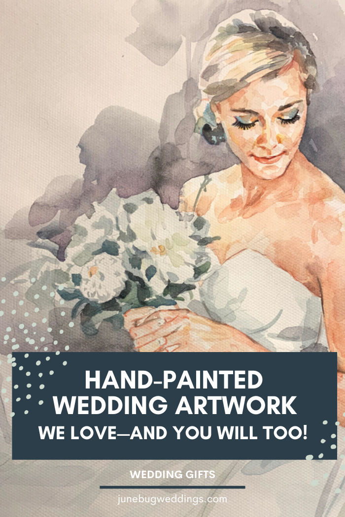 hand-painted wedding artwork graphic