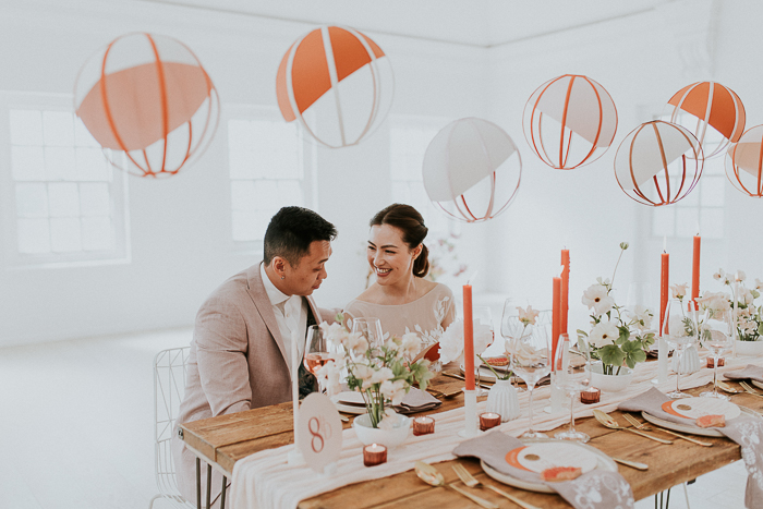 modern chinese wedding reception