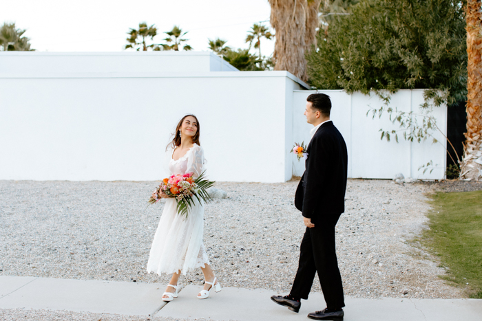 Mid century clearance modern wedding dress