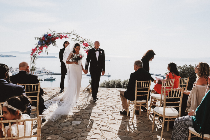 Gorgeous Mykonos Destination Micro Wedding | Junebug Weddings