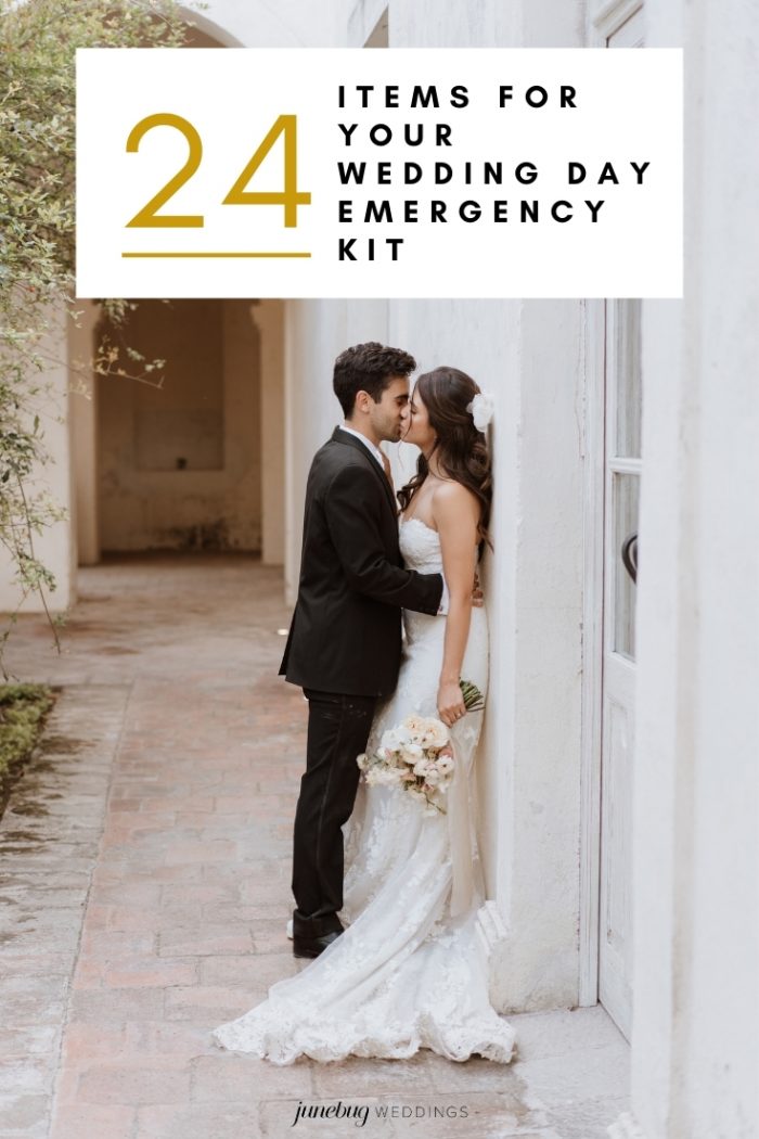 24 Items For Your Wedding Day Emergency Kit